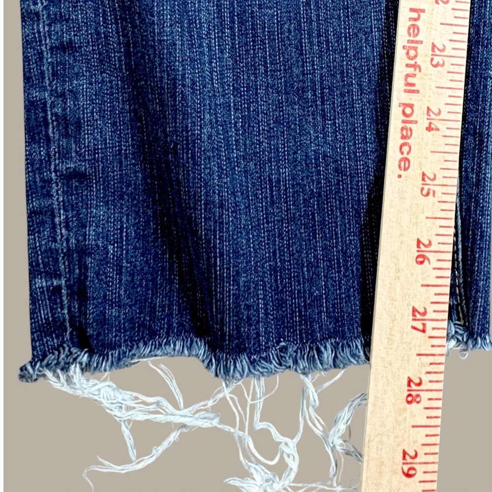 Torrid Sample Prototype Jeans Womens Dark Wash Raw Hem Straight Leg Denim‎ - Picture 8 of 11